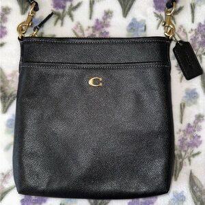 Coach Black Crossbody Bag with Gold Hardware